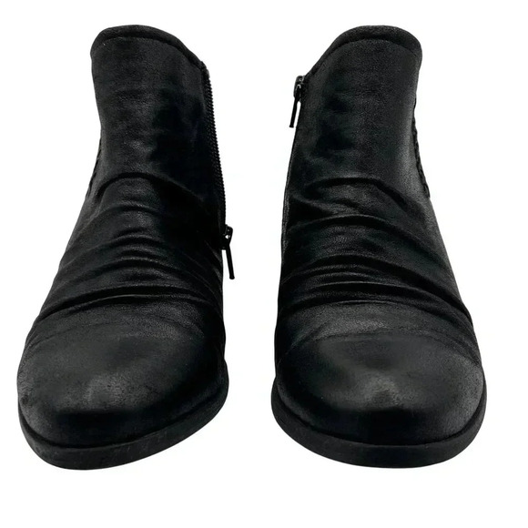 BareTraps Gericka Black Boots Studded Women 8.5M Pointed Toe Ruching  Booties - Picture 8 of 15